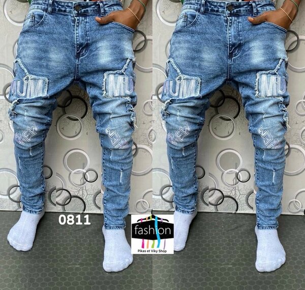 Jeans larges décontractés homme