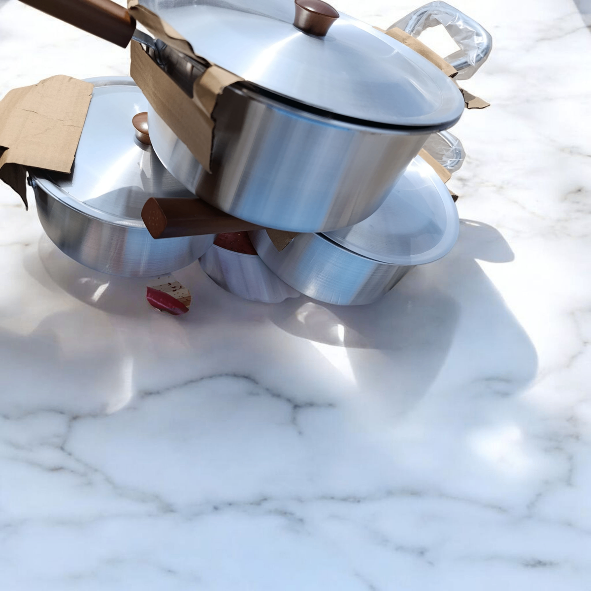 Set de casseroles en aluminium