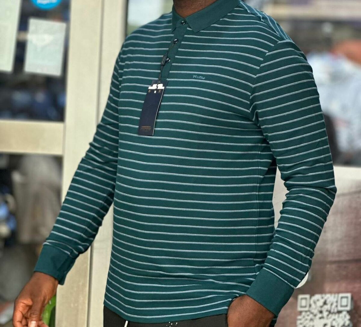 Polo à Manches Longues Homme Classique