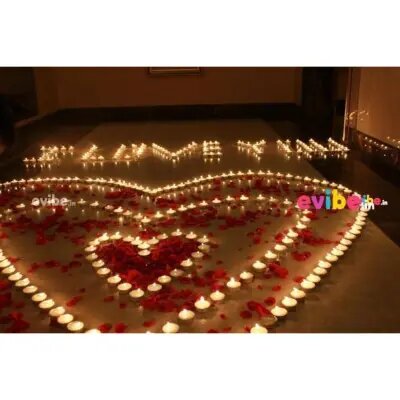 Pack Of 100 Tealight Candles - Economy Pack White Color Romantic