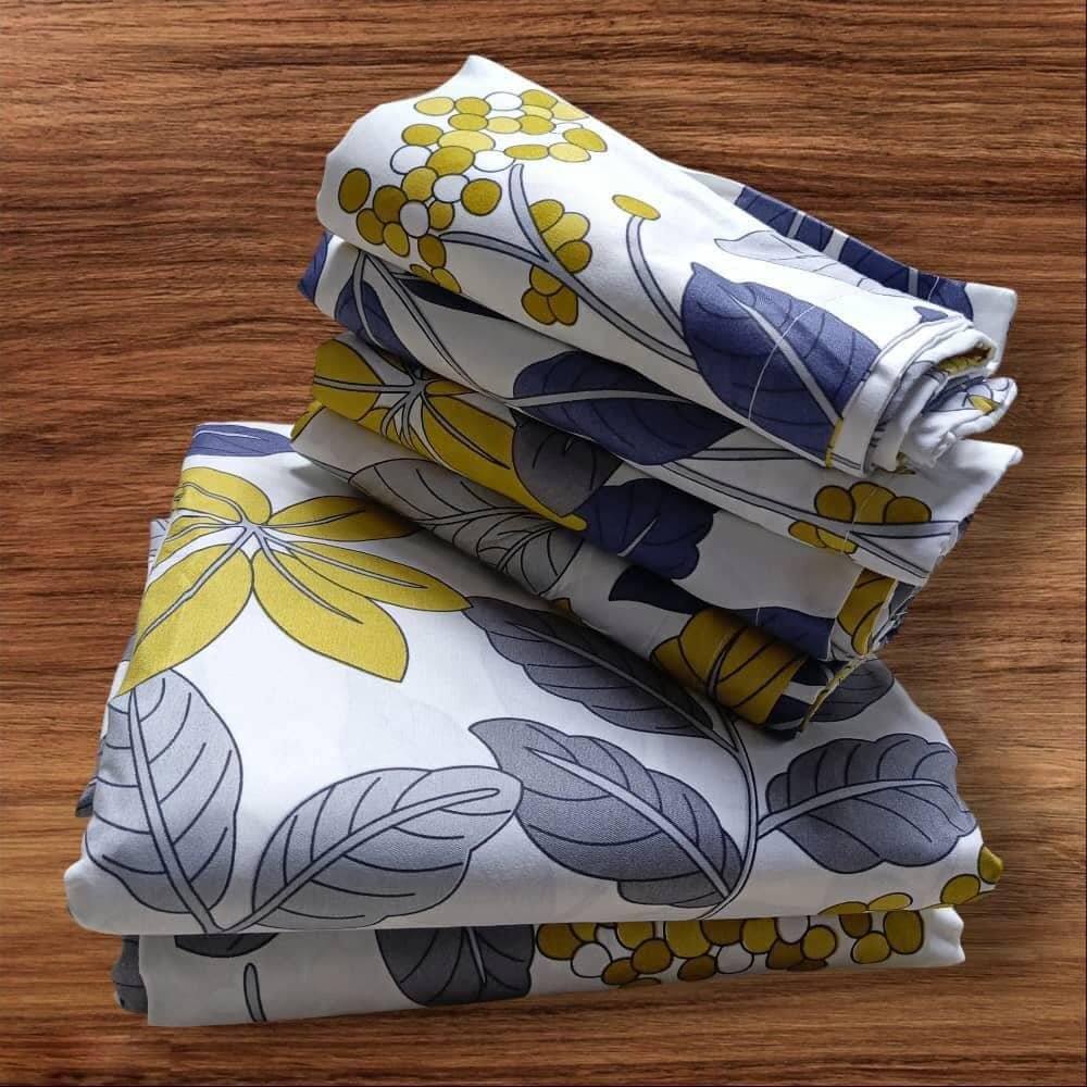 set includes 2 bedsheets and 4 pillowcases