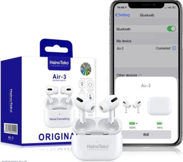 Noise cancelling earbuds earphones long battery life