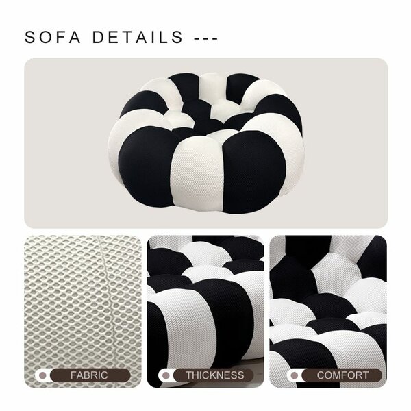Pouf Sofa Rond Confortable