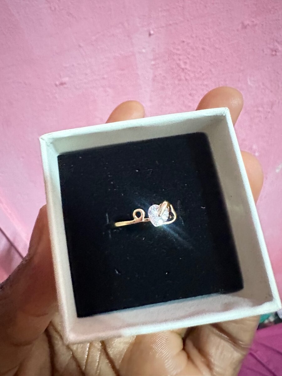 Bague élégante en or rose