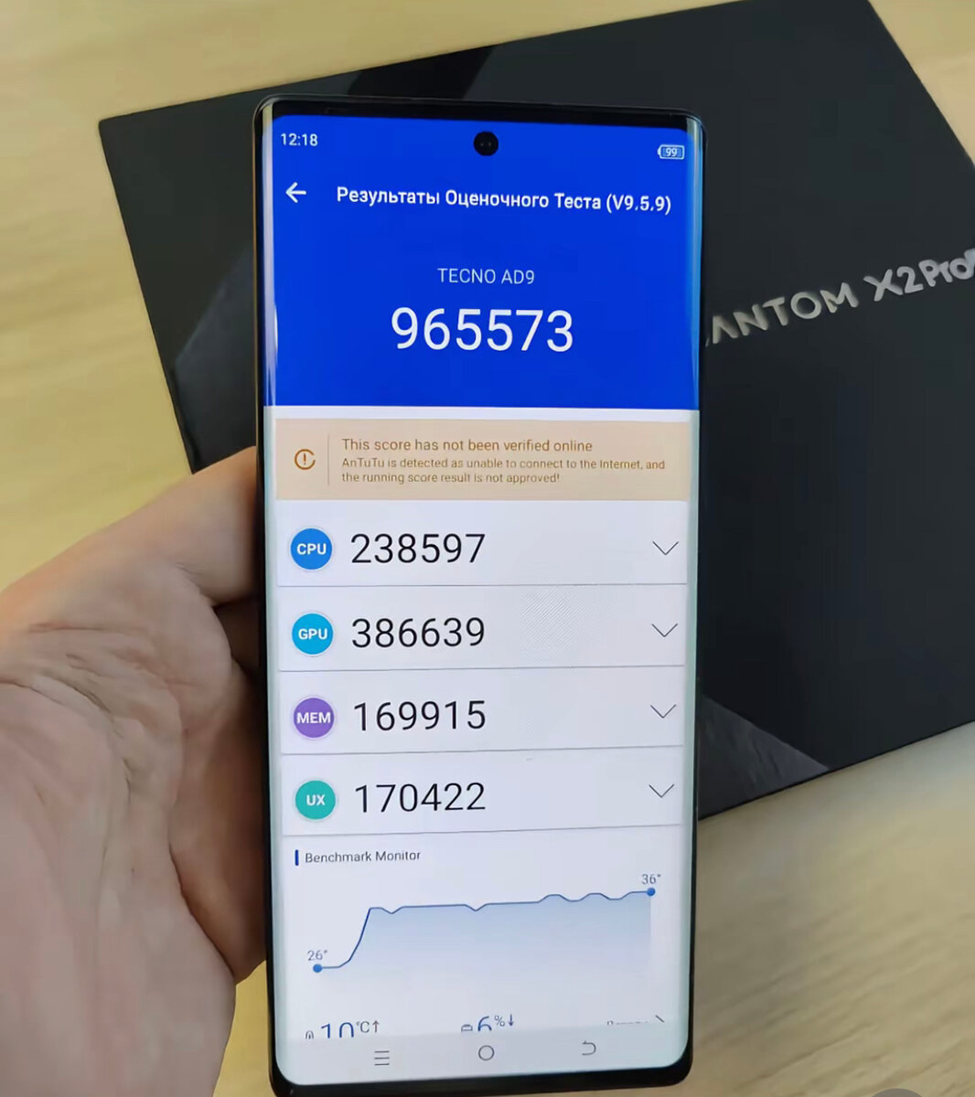 Smartphone Phantom X2 Pro