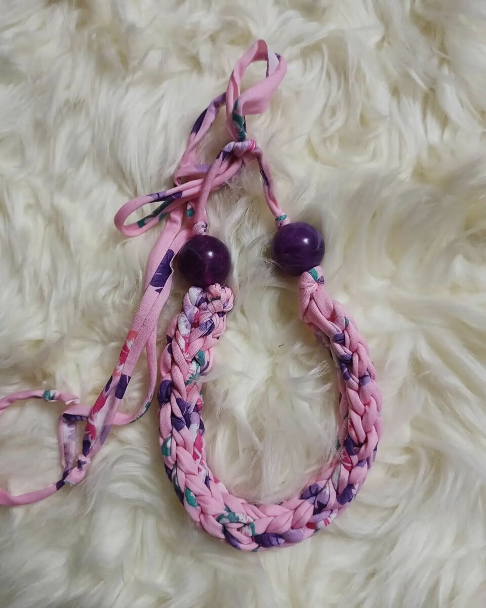 Collier tressé artisanal