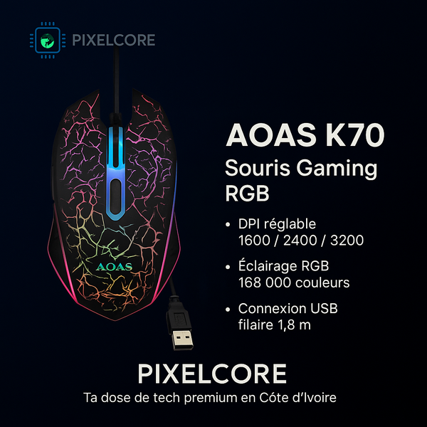 Souris Gaming RGB