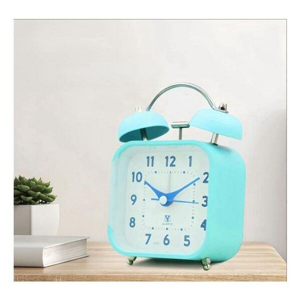 Réveil Vintage Bleu Silencieux