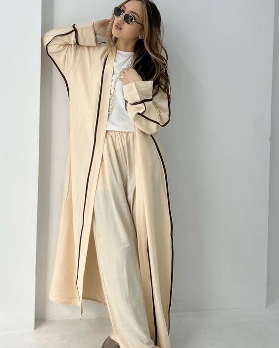 Robe ample en lin élégant