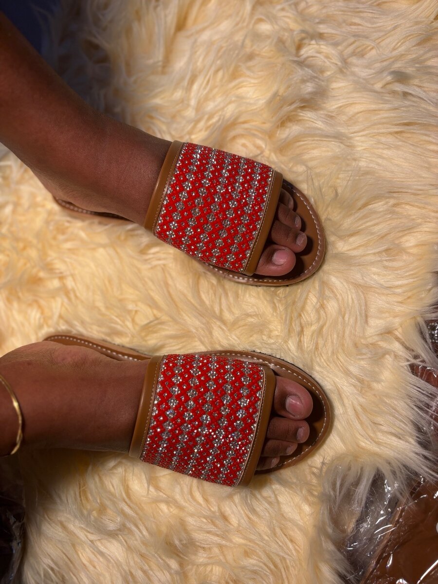 Sandales sénégalaise perles