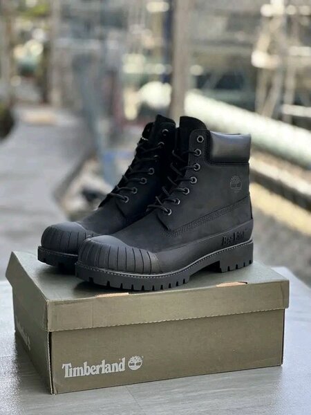 Bottes noires robustes Timberland