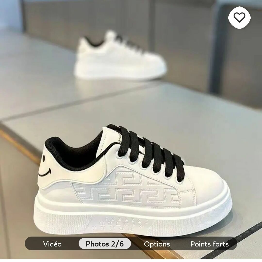 Baskets blanches élégantes