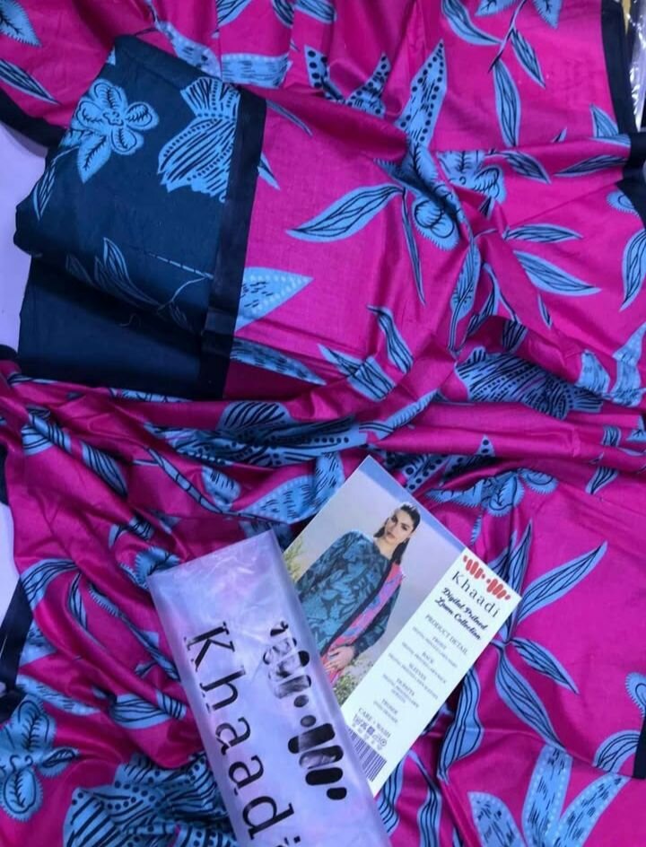 Khaddi 3 pcs lawn suit