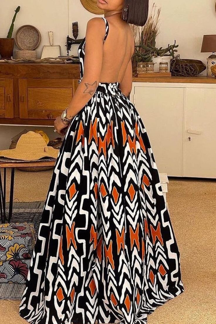 Robe Longue Bohème Évasée