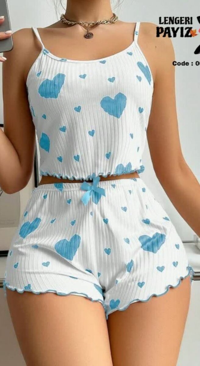 Pyjama Femme Imprimé Cœur