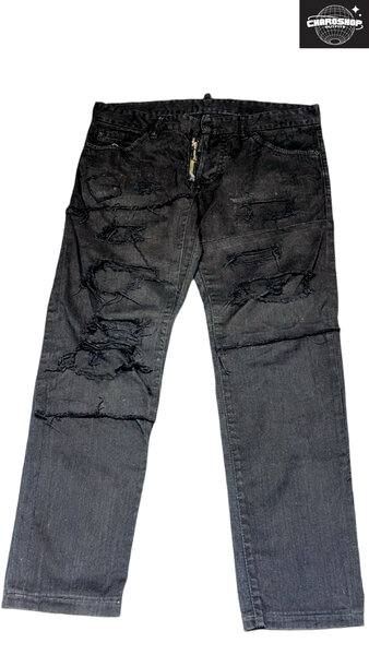 Jeans déchirés noirs