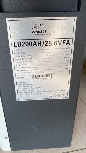 Lithium battery 24v 200AH