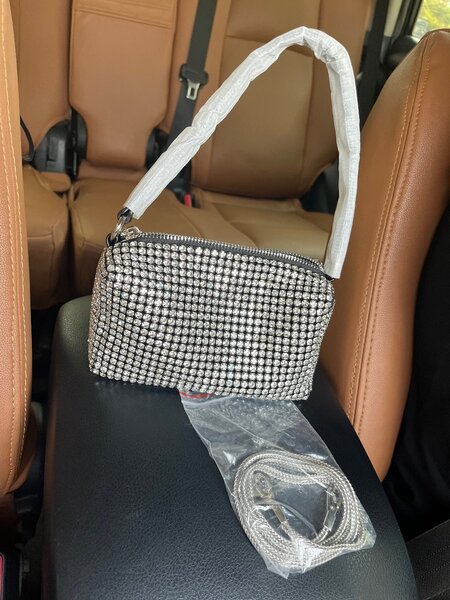 lady shining handbag party