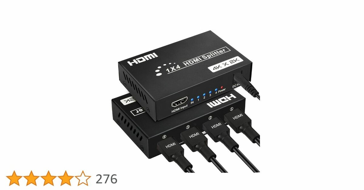 Répéteur HDMI 1x4 4K Ultra HD