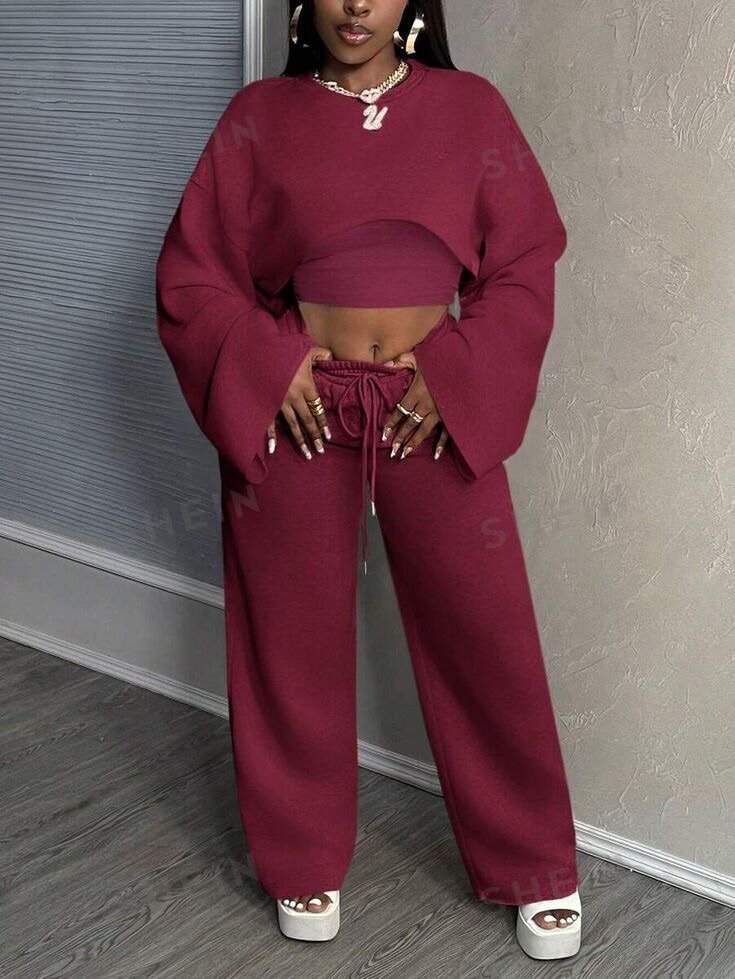 Ensemble sweat à manches larges