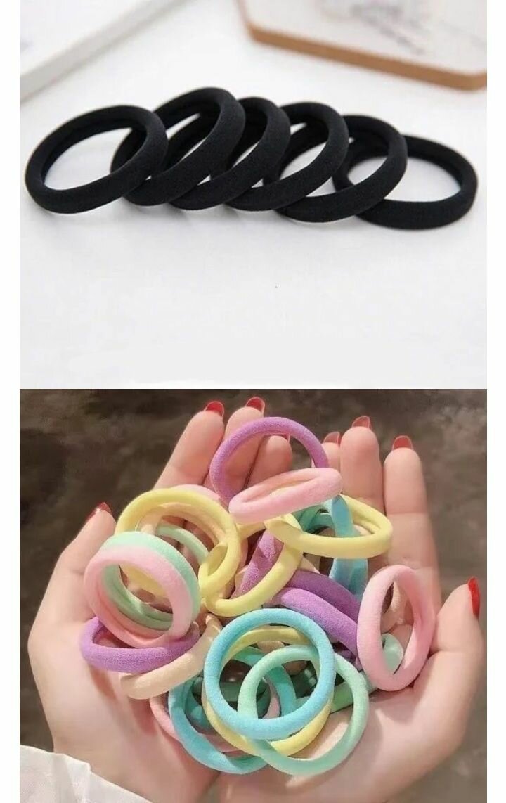 Colourful hair ties