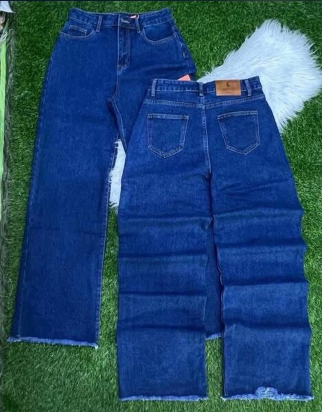 Jean évasé taille haute