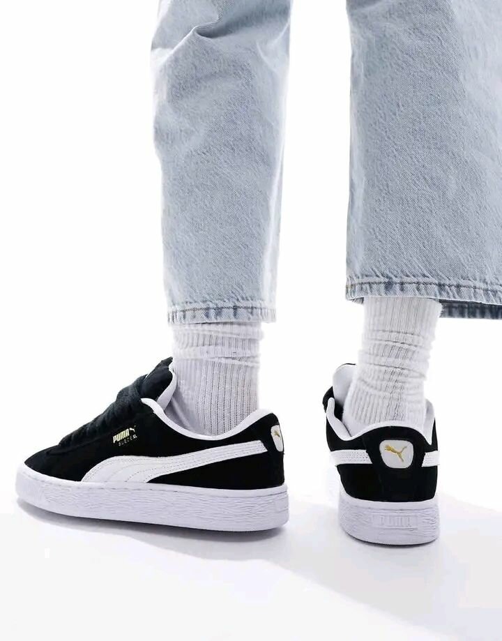 Baskets noires en daim PUMA