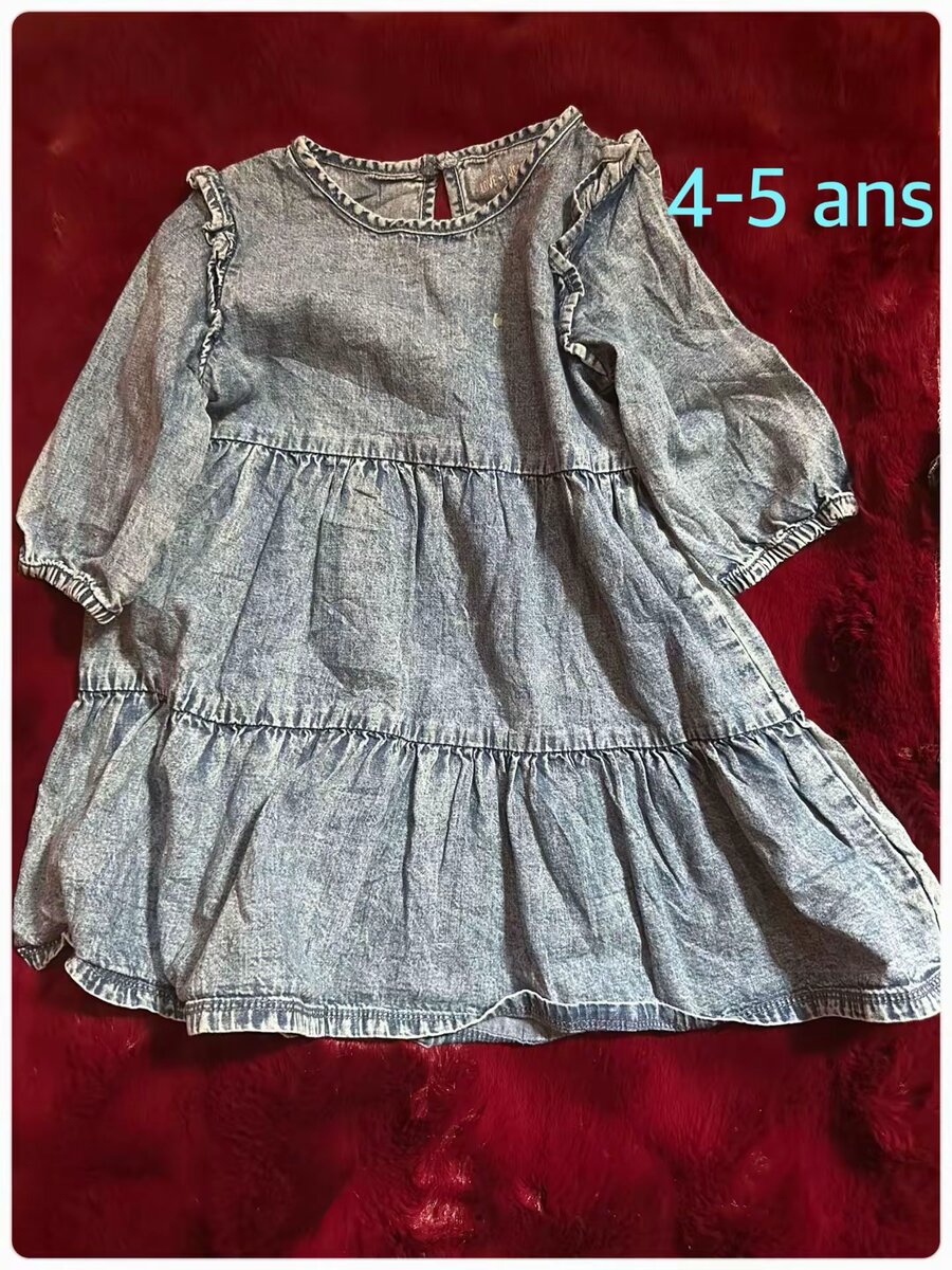 Robe en jean pour fille 4-5 ans