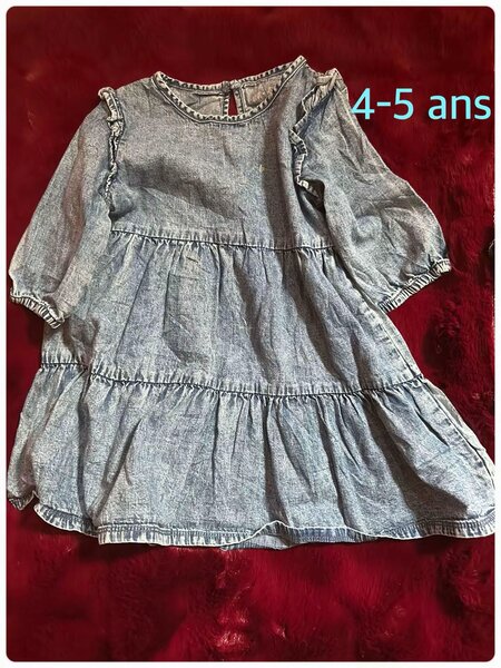 Robe en jean pour fille 4-5 ans