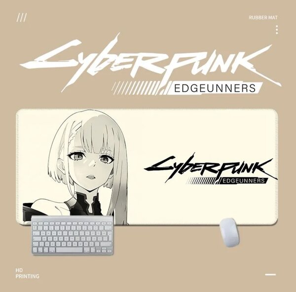 Геймерский коврик для мыши с дизайном Cyberpunk