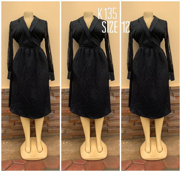 Black wrap dress on top 12