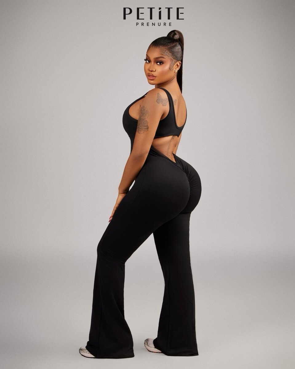 Split bum jumpsuit