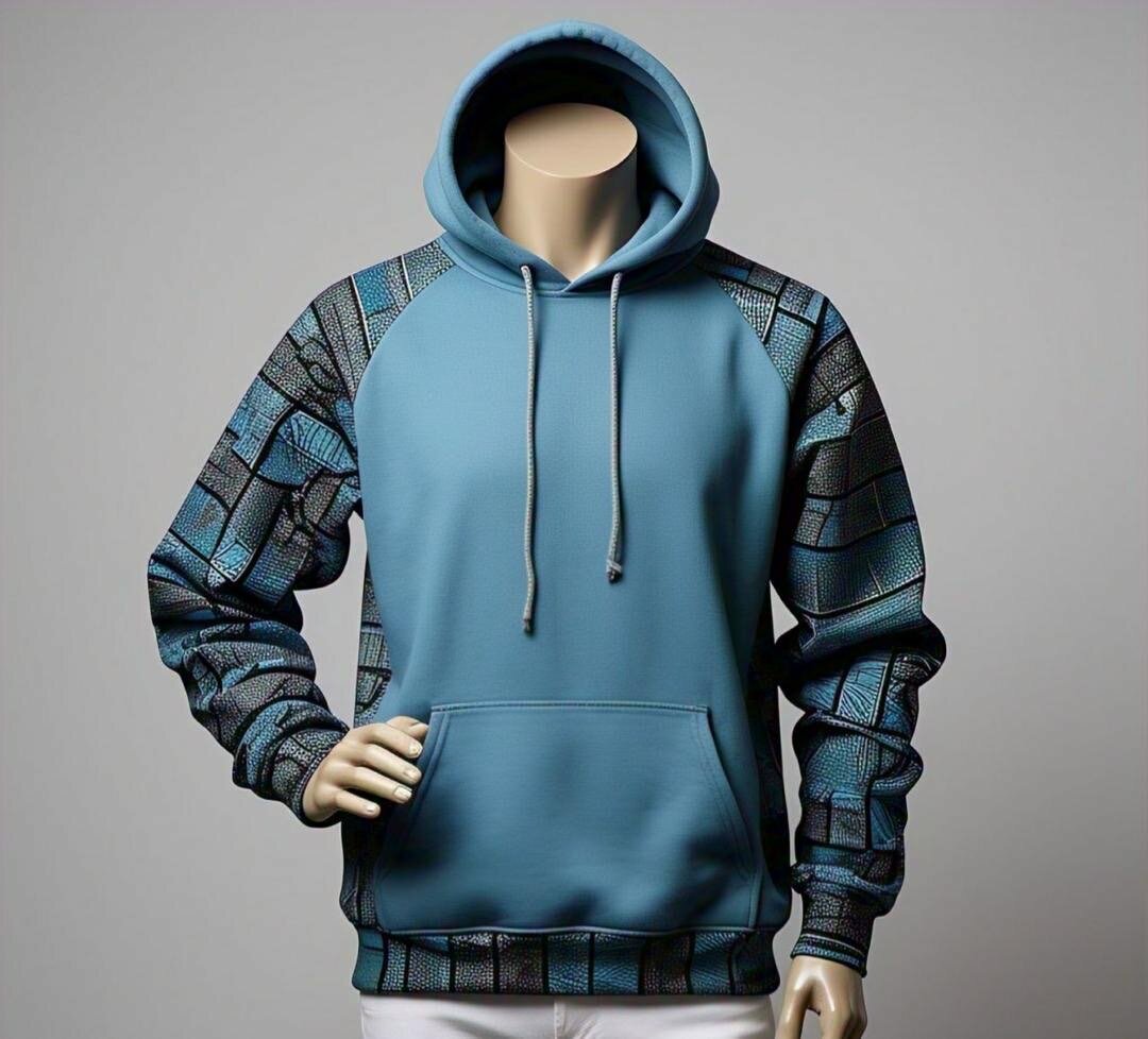 Afrikhadi hoodie inspired by African fabrics