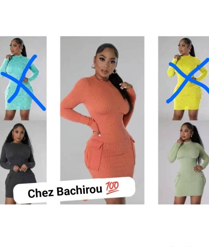 Robe moulante en tricot