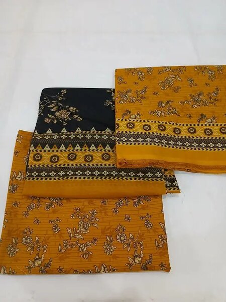 3 piece cotton suit