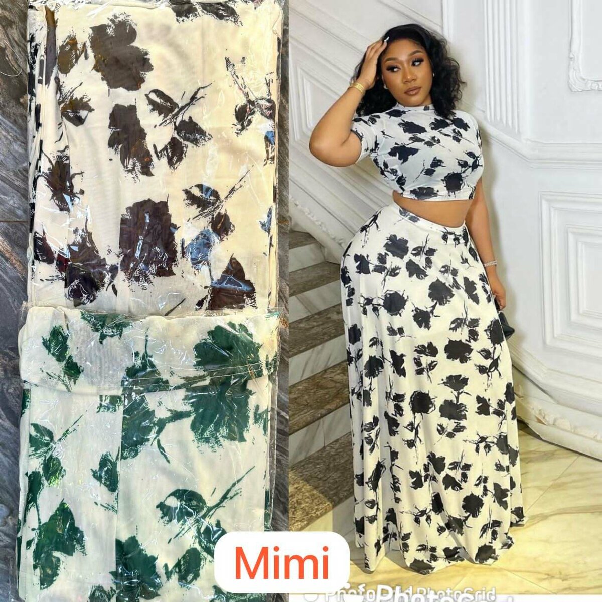 Robe longue fleurie élégante