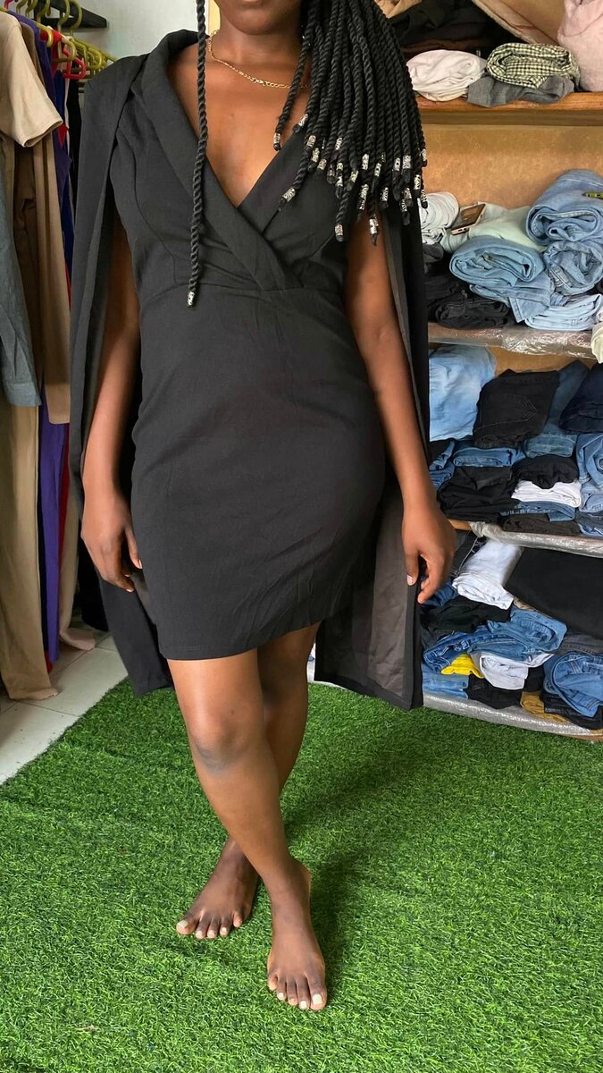 Elegant and comfortable women's dress black