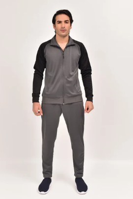  Men's Tracksuit charcoal & black RapidDry Fit