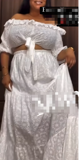 Ensemble été femme haut blanc et jupe en dentelle - m l xl XXL