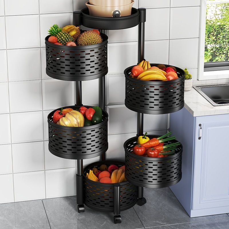 Étagère à panier rotative