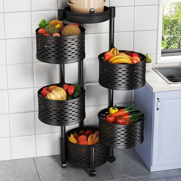 Étagère à panier rotative