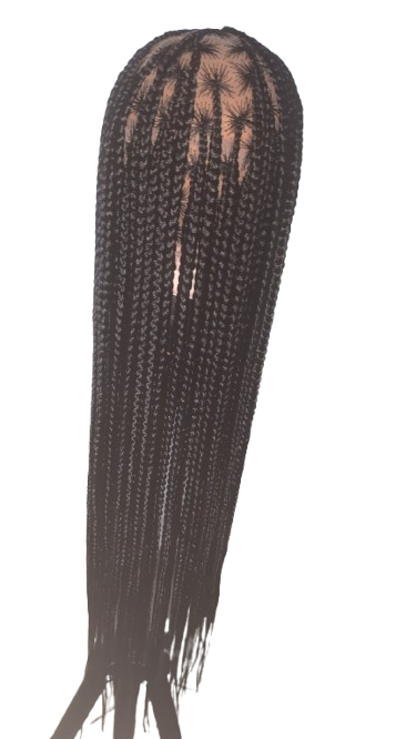 Perruque tressée longue