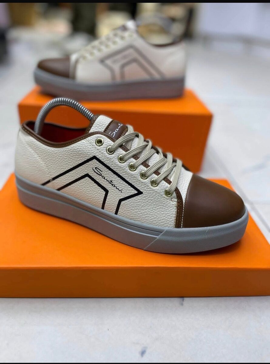 Baskets en cuir élégantes