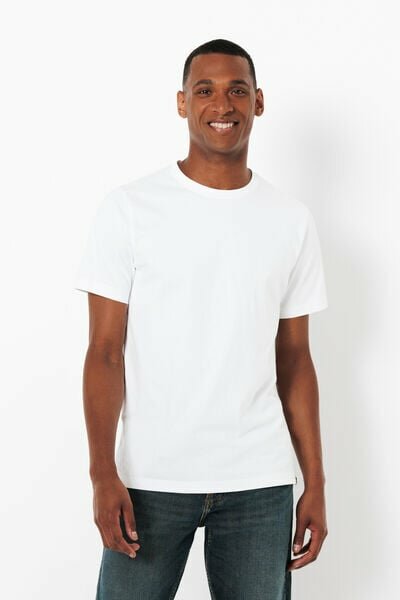 T-shirt blanc en coton