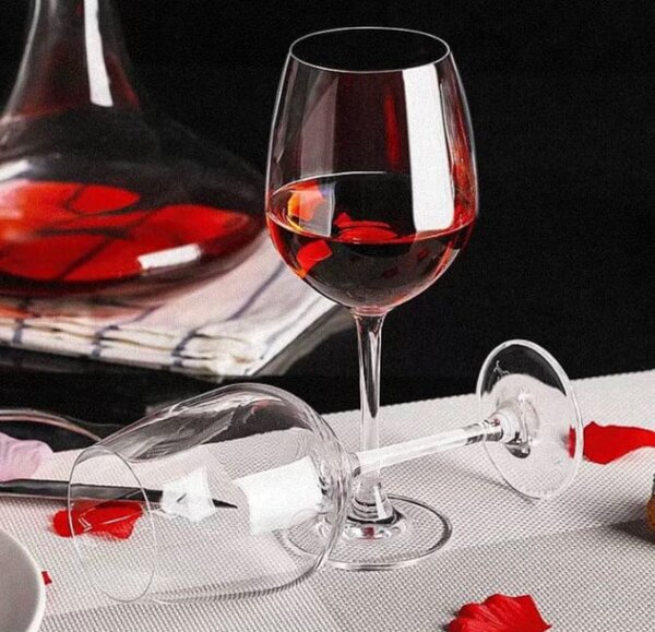 6pcs Crystal Wine Glass Set | Gift Set Box