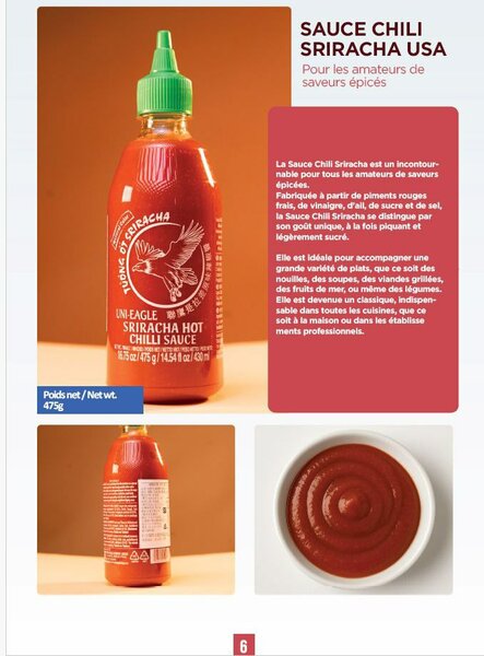 Sauce Sriracha Épicée 475g
