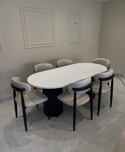 Table à manger moderne 6 place