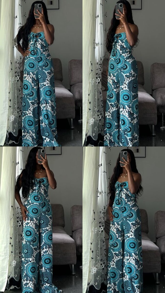 Combinaison imprimée bohème