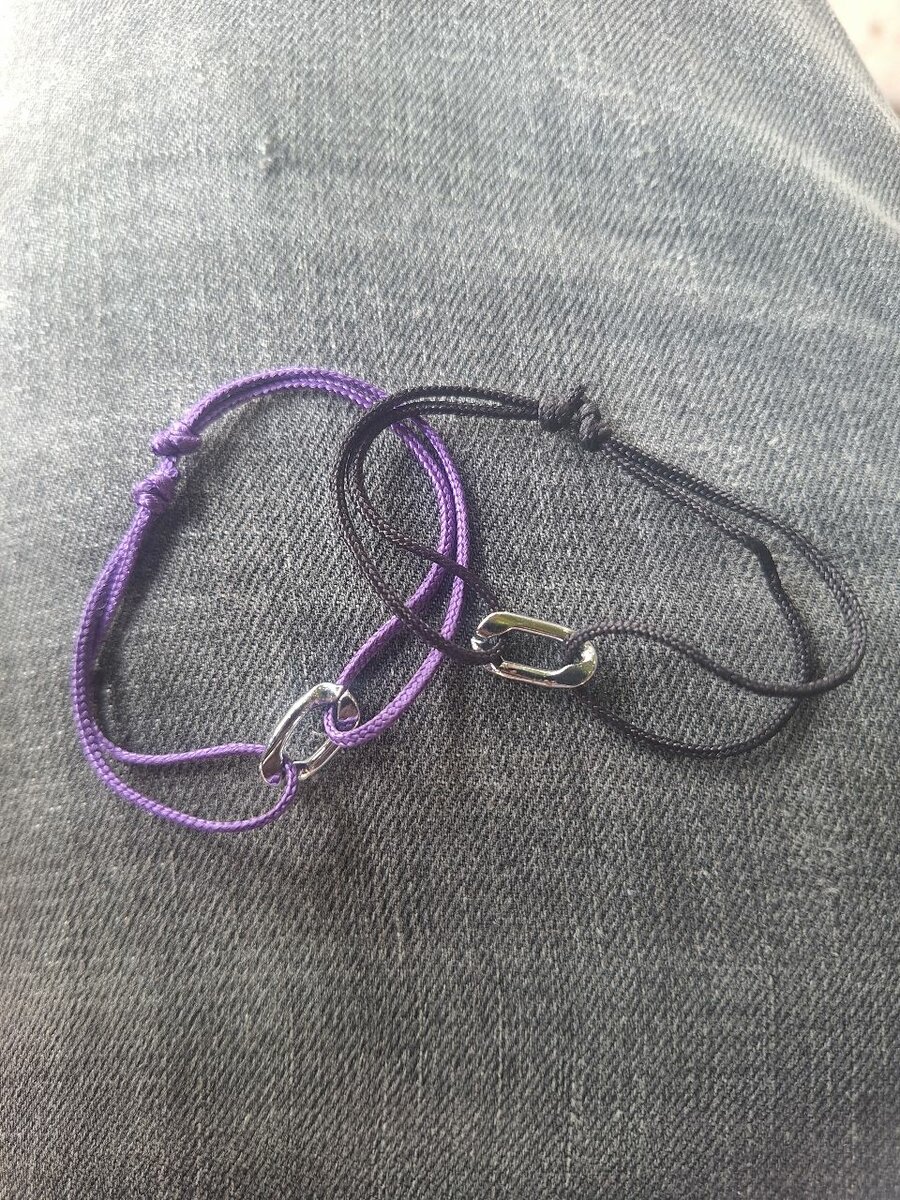 Bracelets en corde unisexes