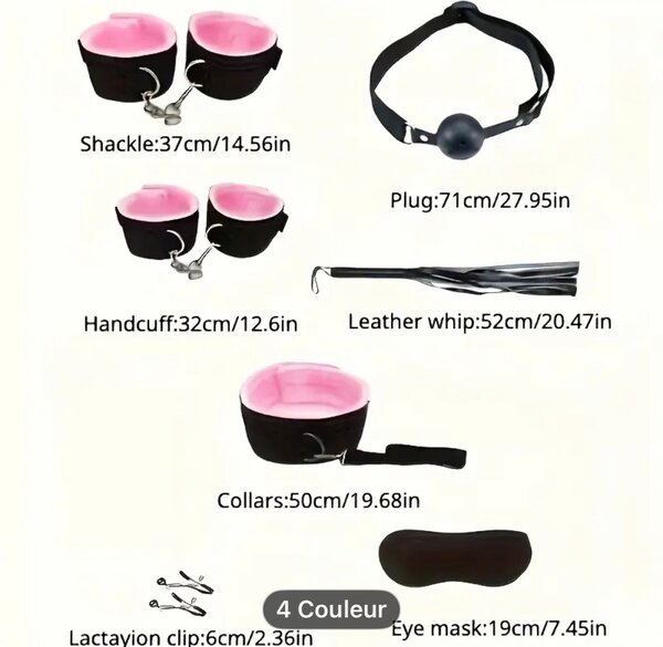 Kit de jeu sensuelle noir